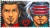 Godot and Diego Armando Stamp by Princespurple107