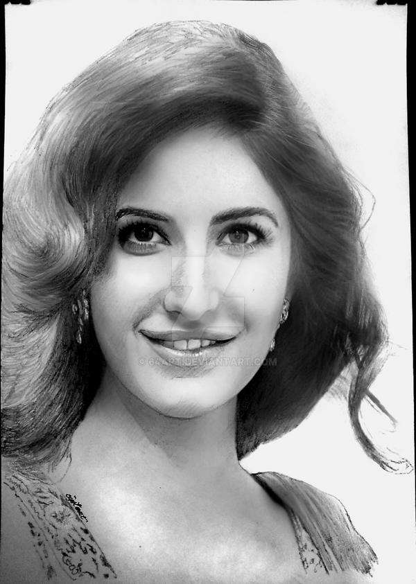 Katrina Kaif - Graphite + Charcoal Powder (mixed)