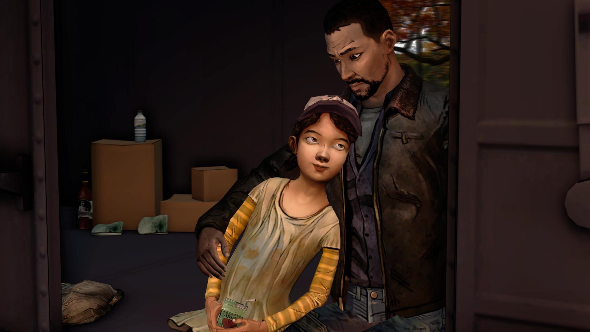 Lee and Clementine by foreachKid on DeviantArt