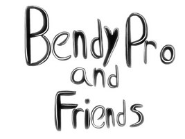 Bendy pro and friends title without background