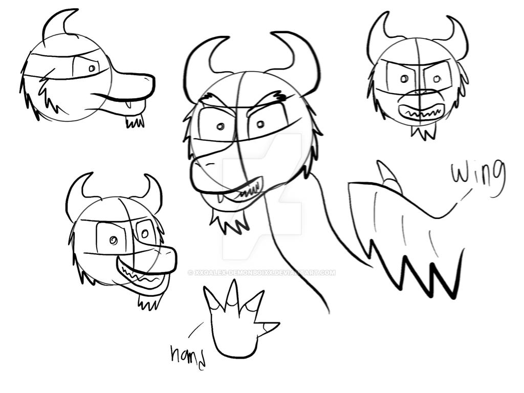 Scrap Demon Deviantart Dragon art scraps by xXGalex-DemonBoiXx on DeviantArt