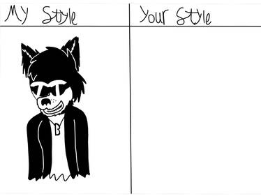 Boris the cool dog pro (my style vs your style)