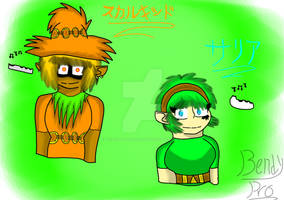 Skull kid and Saria (Japanese version)
