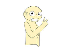 Base holding peace sign
