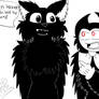 Bendy and cartoon cat