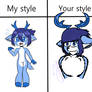 My style vs your style Taro