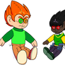 Father and son plushies