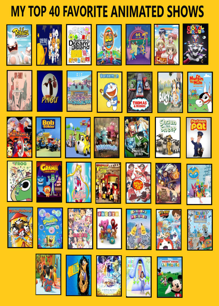 Authentic Animated My top 40 favorite animated shows by cretintherock on DeviantArt