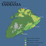 Van Diemen's Land - Map of an alternate Tasmania