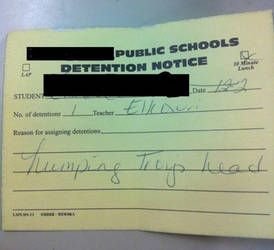 Funny Detention Slip From SmoshPit