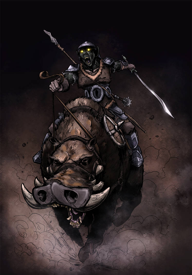 Goblin Riding Goblin Rider by SpicerColor on DeviantArt