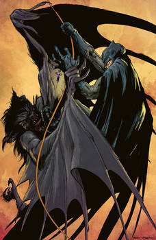 Batman VS Manbat By Brentmckee Colors