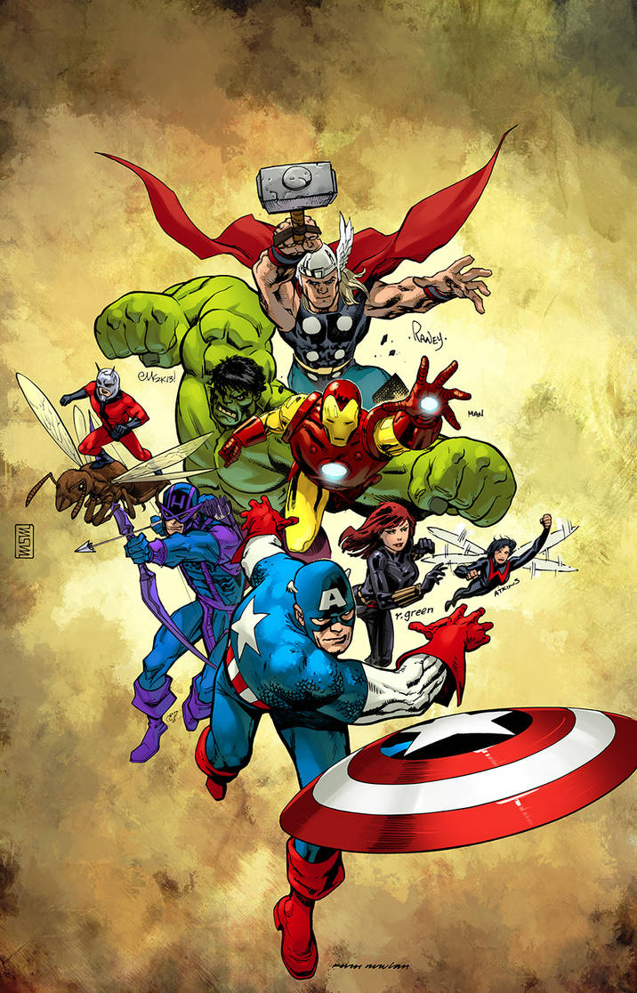 Avengers color commission by SpicerColor on DeviantArt