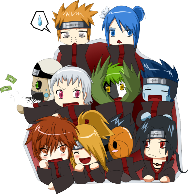 Akatsuki Render , Naruto Akatsuki Clan transparent background PNG clipart