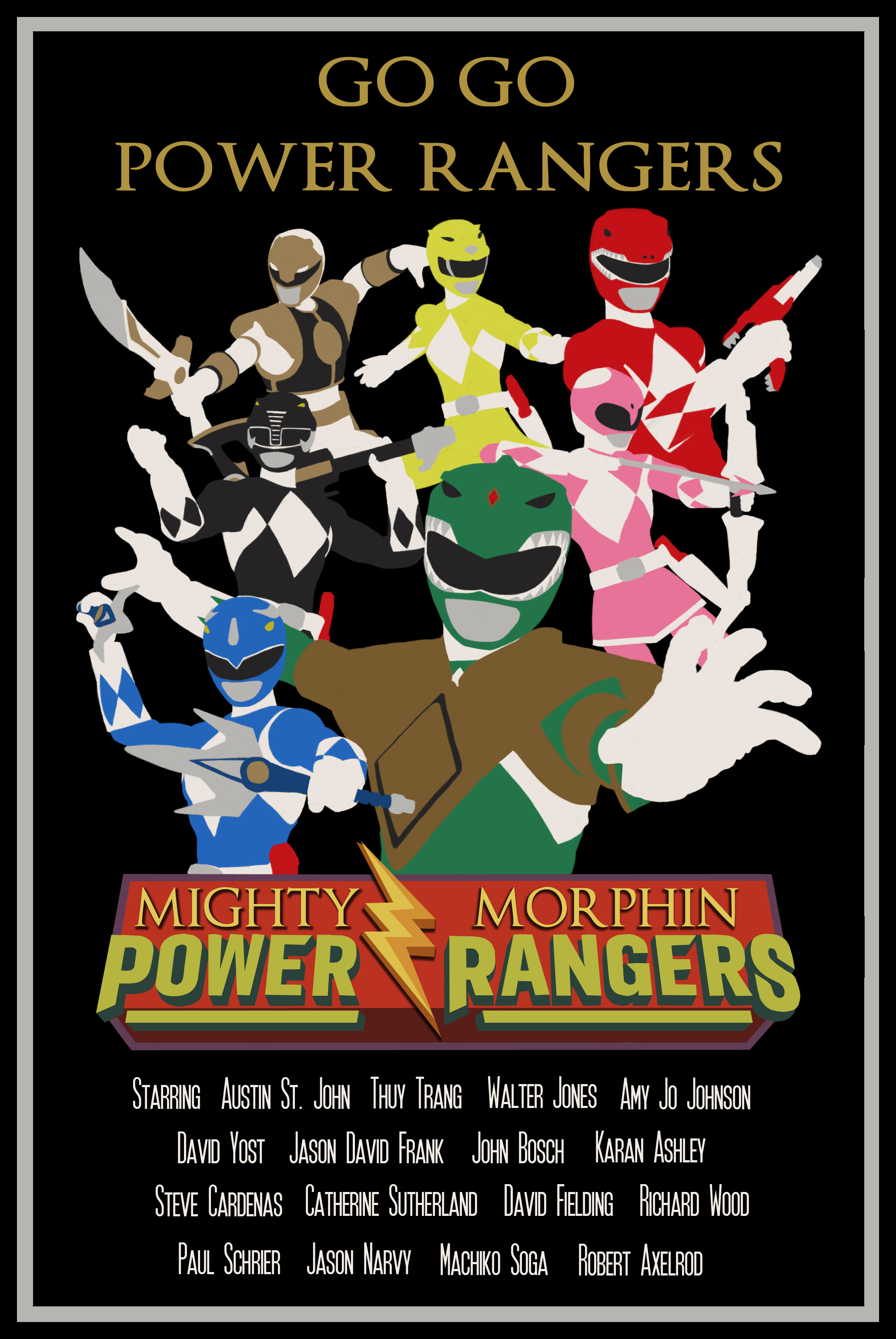 Power Rangers Poster 1 - MMPR by Stormhale on DeviantArt