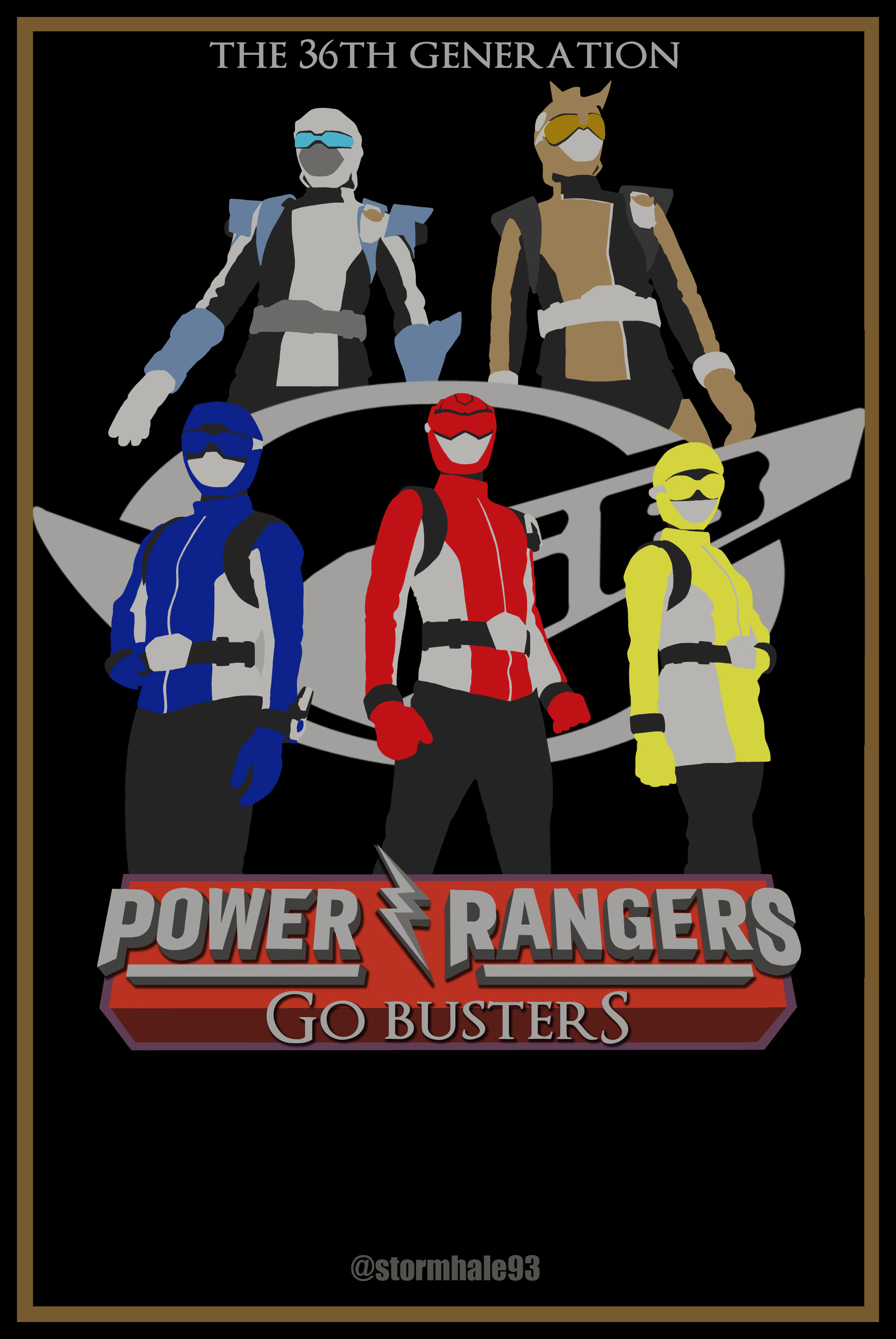 Go Busters Power Custom Power Rangers Custom Poster 3 - Go Busters by Stormhale on DeviantArt