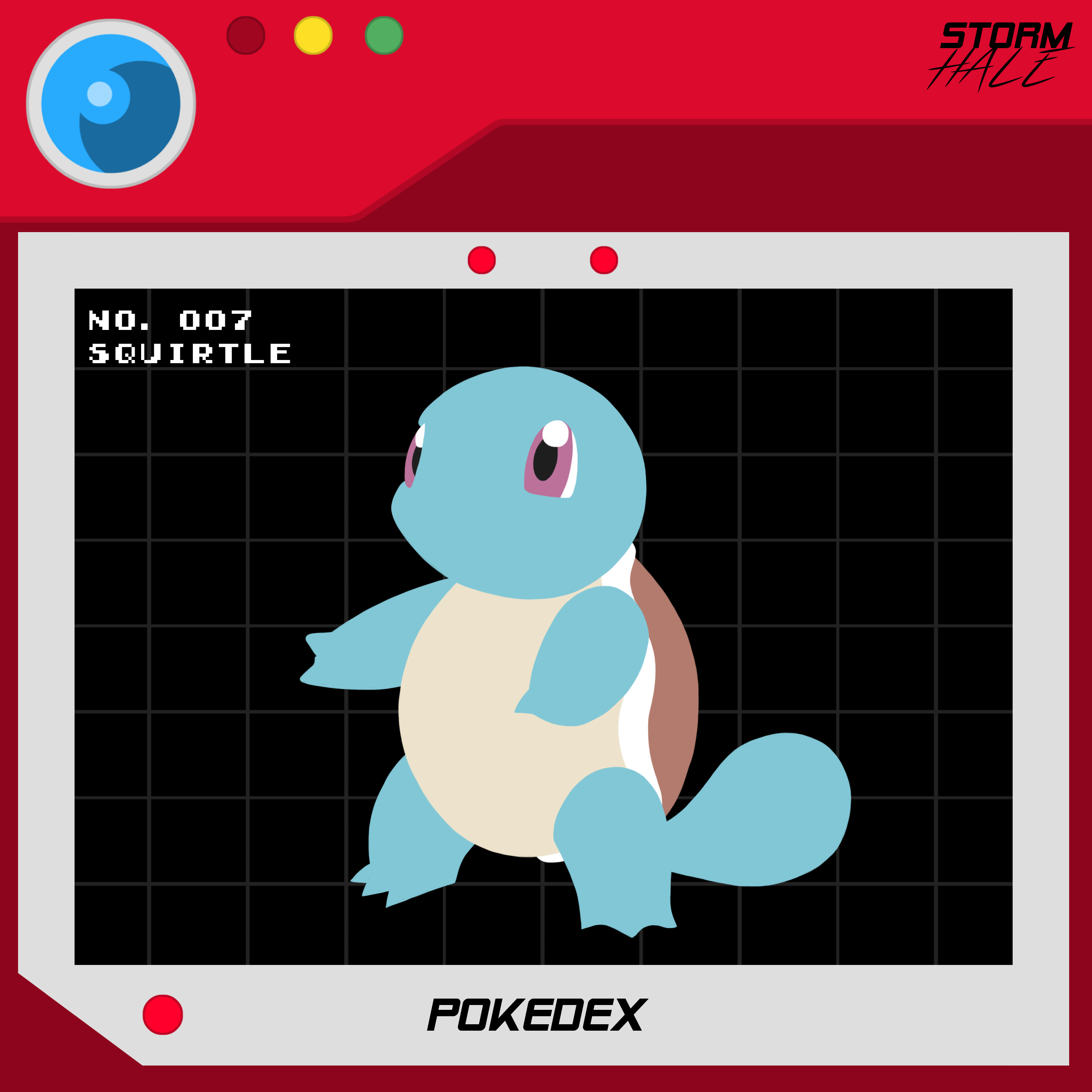 Pokedex 007 - Squirtle by Stormhale on DeviantArt