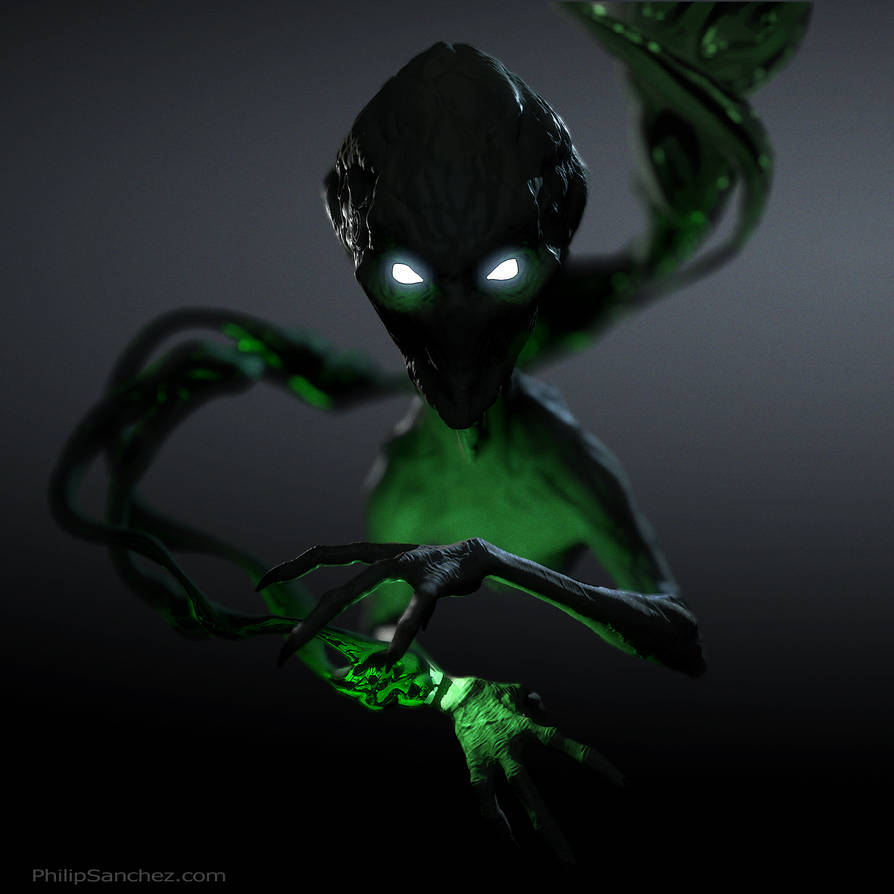 XCom Sectoid (HiPoly) #1 by Phil-Sanchez on DeviantArt