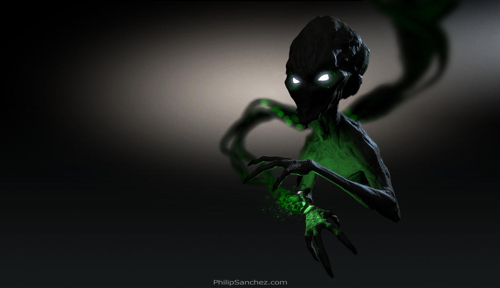 XCom Sectoid (HiPoly) #3 by Phil-Sanchez on DeviantArt