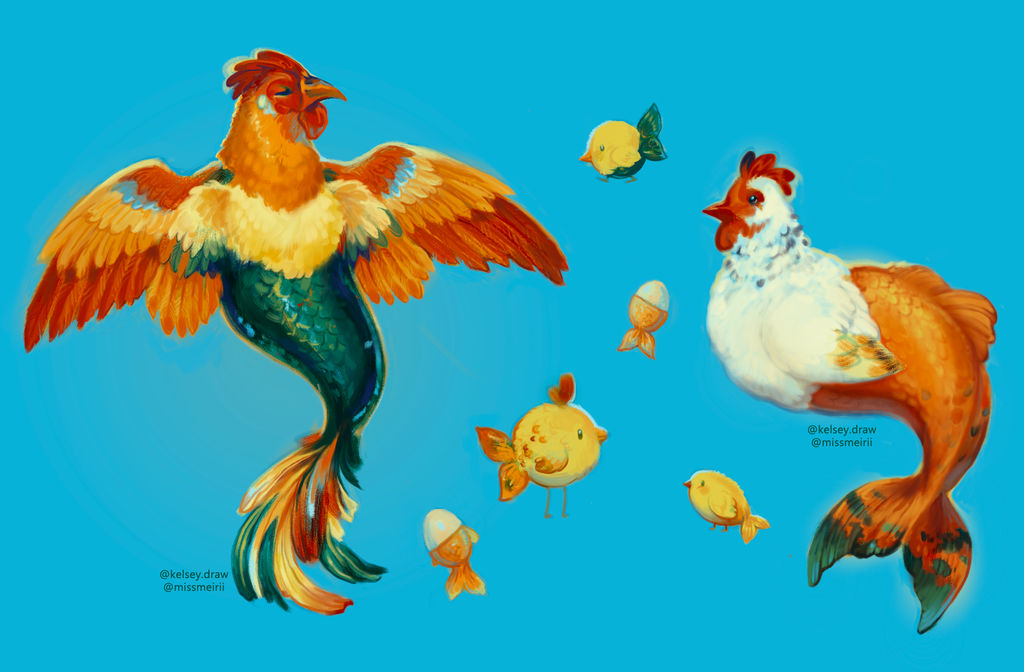 Chickens of the Sea by Meirii