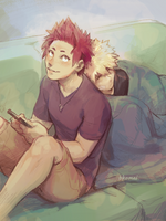 [krbk] chilling on a couch