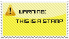 Warning stamp