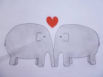 Elephants in love