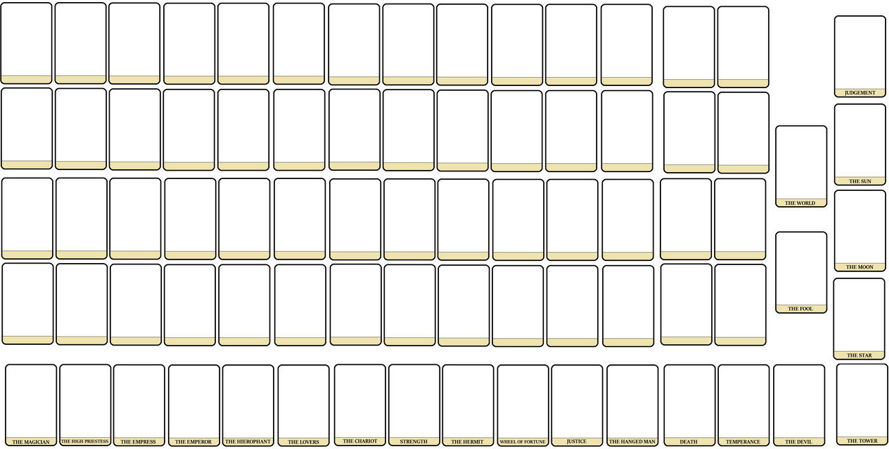 Tarot Deck (Blank Template) by FaxCommunique on DeviantArt