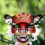 Onza, jaguar leather mask