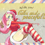 :MLP: Christmas Postcard: Fluttershy