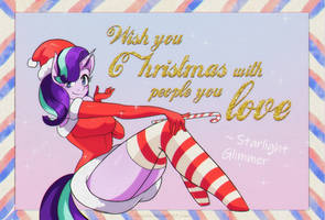 :MLP: Christmas Postcard: Starlight