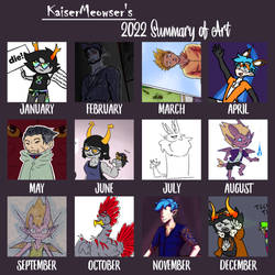 Art Summary 2022 by KaiserMeowser