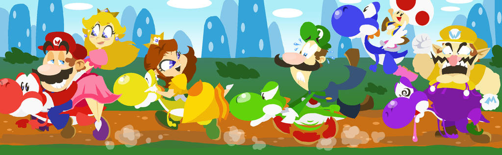 Yoshi Races by HoppyBadBunny on DeviantArt