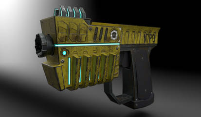 Sci Fi Handgun 3D