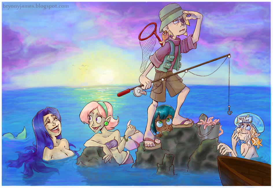 Fishing for mermaids by lainchan on DeviantArt