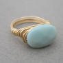 Goldfilled Amazonite Ring