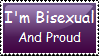 I'm Bisexual and Proud stamp