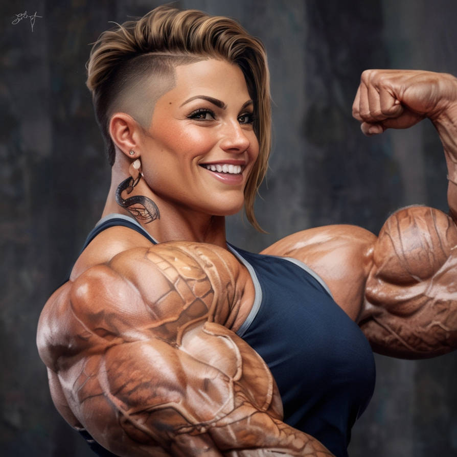 Bodybuilding Deviantart Leonardo Anime XL Huge muscled female bodybuilder by D-Town1980 on ...