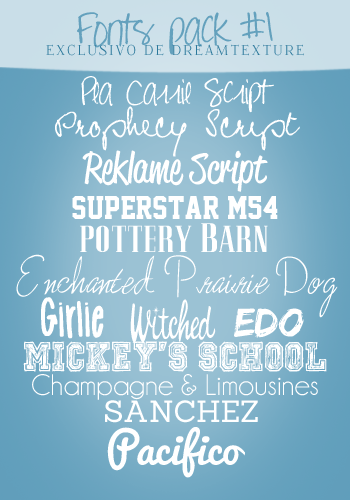 Fonts Pack #1