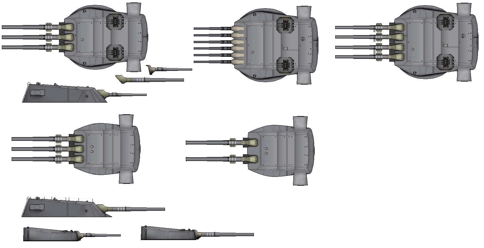 Yamato Based Turret Designs by JohnGrimlock on DeviantArt