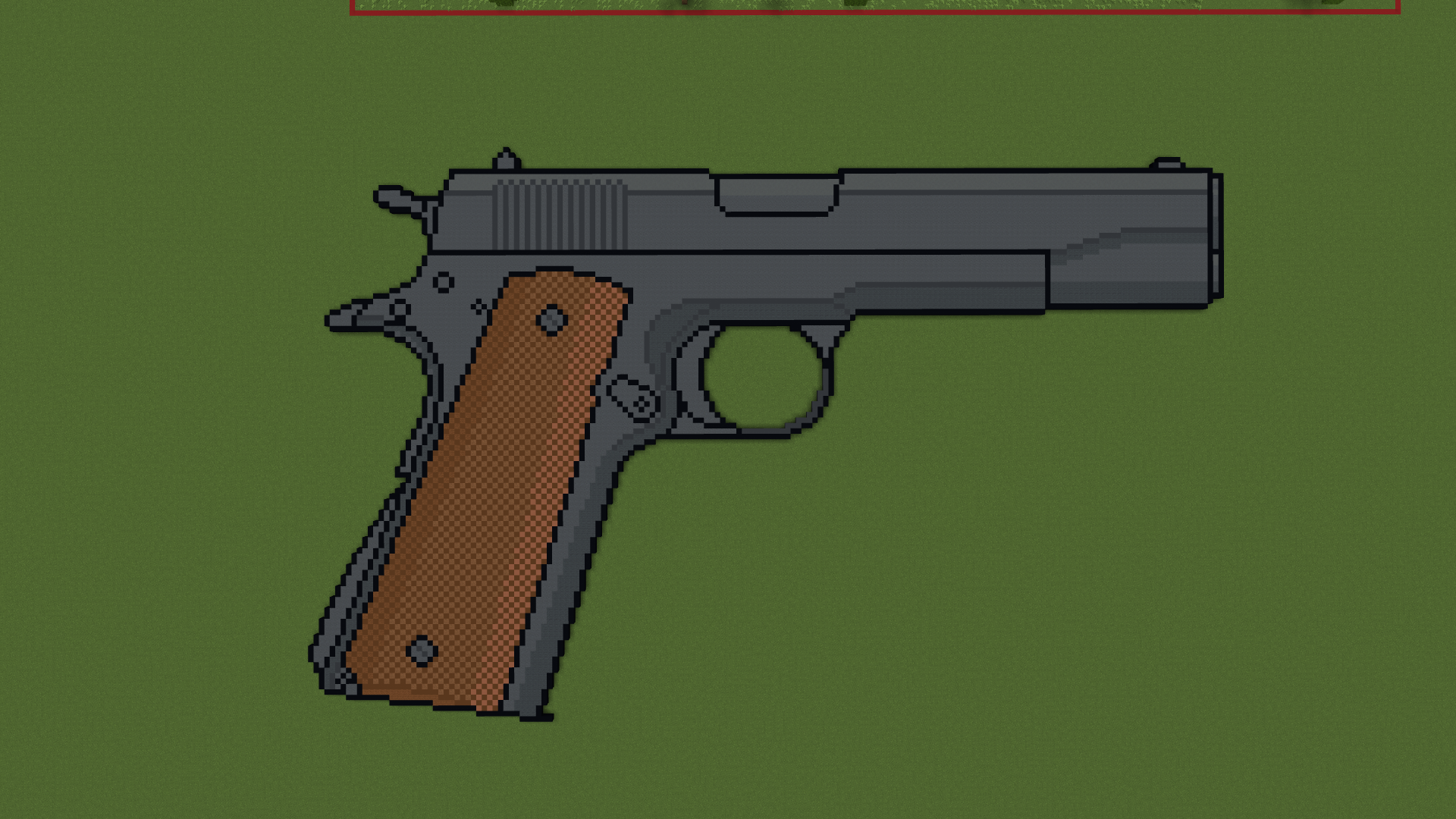 Minecraft Blueprints Pixel Art Gun