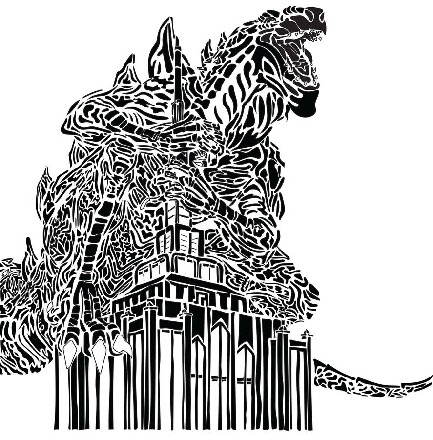 Godzilla Tribal Tattoo by Razedragoon on DeviantArt