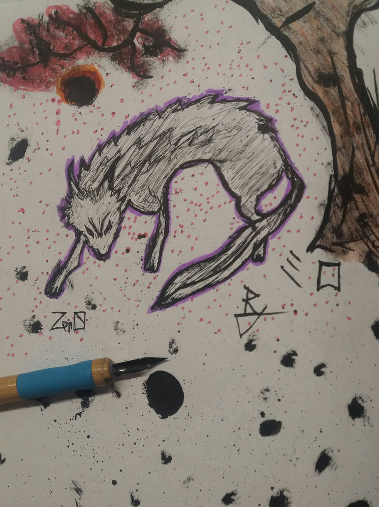 Ink Wolf by Zer0-Husky on DeviantArt