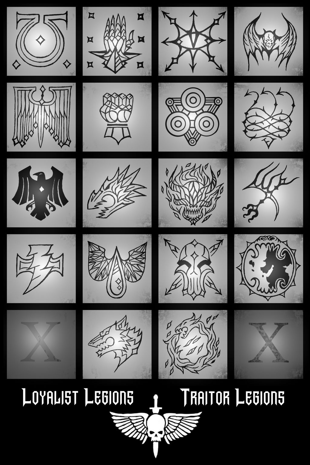 Warhammer 40k Space Marine Chapter Symbols Pinterest