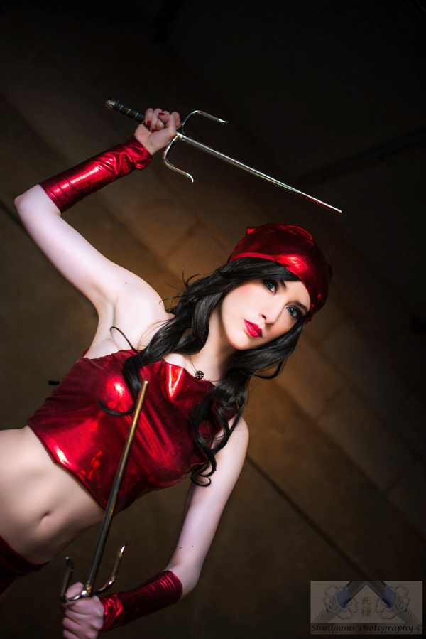 Cosplay Elektra from Marvel