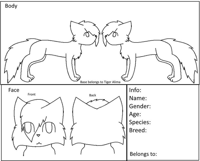 Free Reference Sheet Base by TigerAlima on DeviantArt