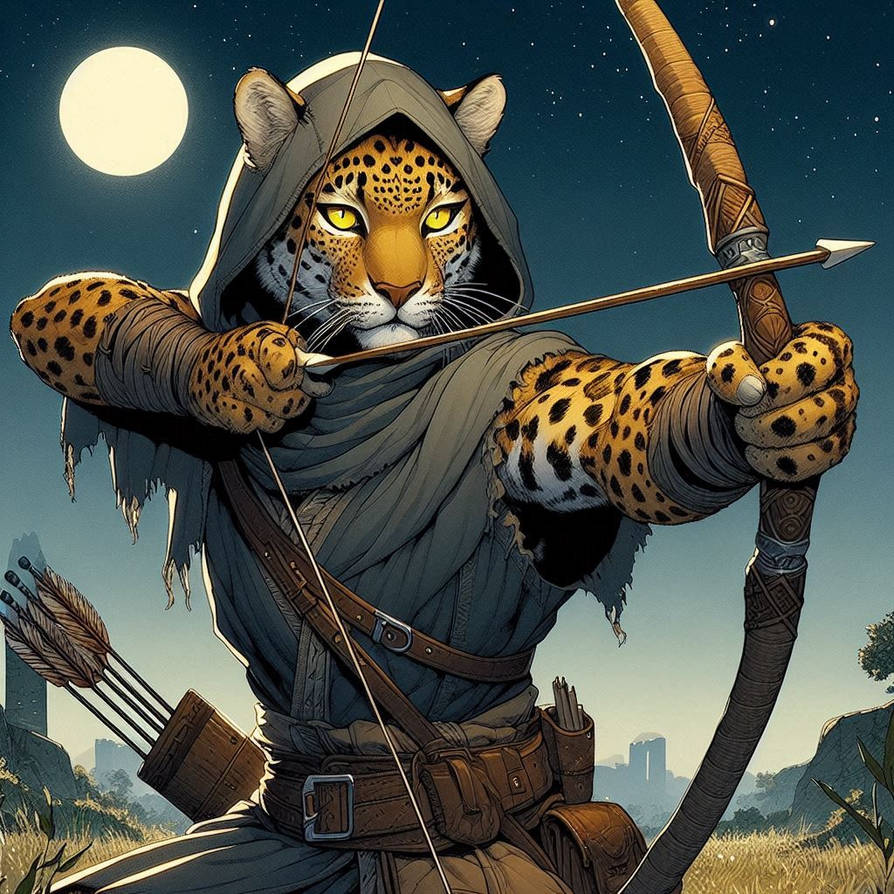 Tabaxi Ranger Token Lightning The Tabaxi Ranger by CalangoAventureiro on DeviantArt