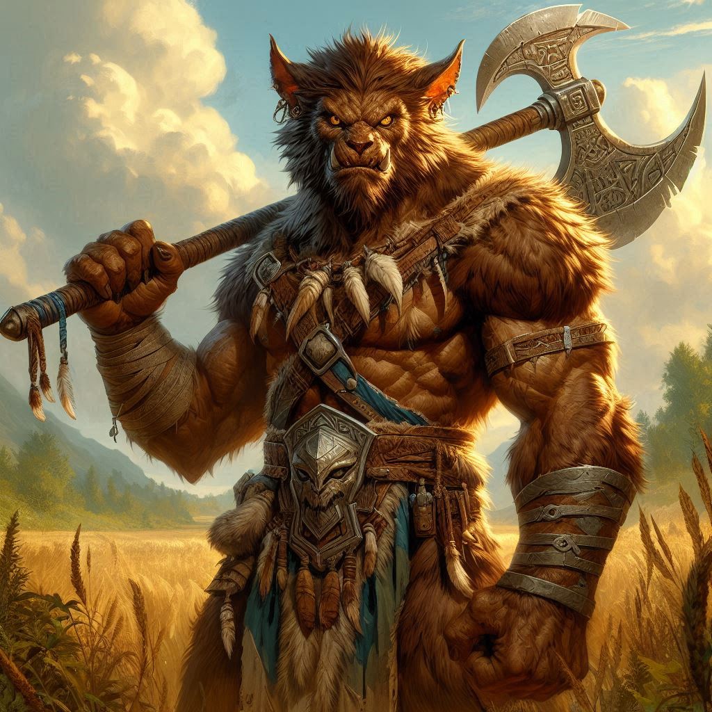 Dughark The Bugbear Barbarian by CalangoAventureiro on DeviantArt