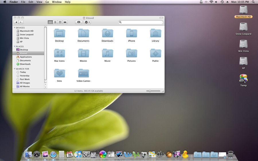 Hackintosh 10.6.4 Screen Shot by klouud on DeviantArt