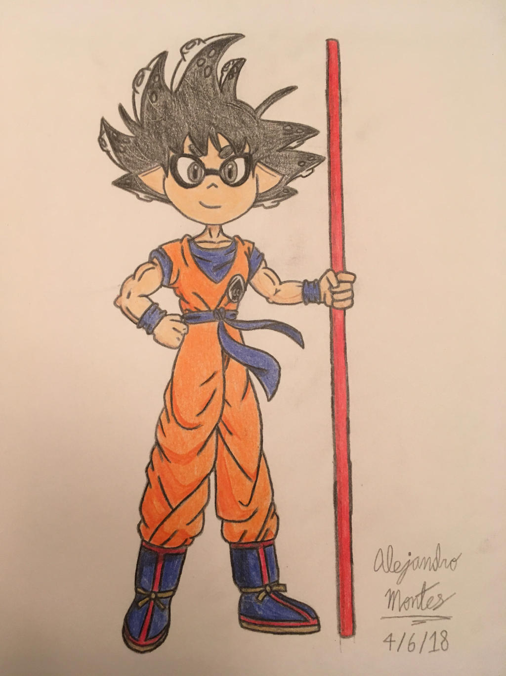 Inkling Goku by AlexJMontes on DeviantArt